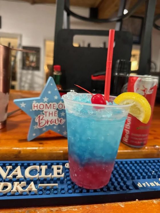 Firecracker signature drink at Rustic Reel