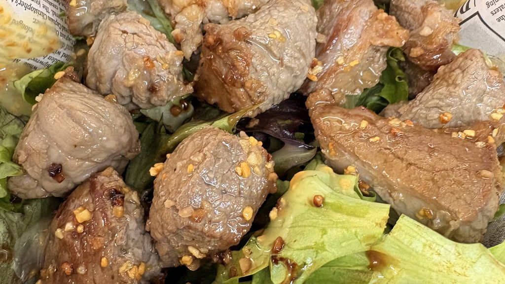 Local beef tips at Rustic Reel