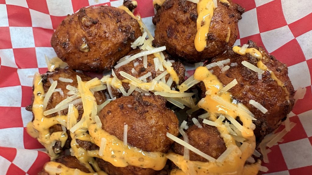 Island conch fritters at Rustic Reel